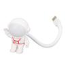 Spaceman Voice Control Night Light USB Powered Dual Color Temperature Dimmable LED Bedside Lamp