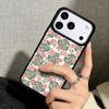Capa Case for iPhone 17 Air 16 Pro Max 15 Plus 11 13 Mini 14 12 Back Phone Cover Flower Green Leaves