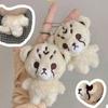 1pc Cartoon Cheetah Lee Doyoung Mark Same Plush Keyrings Q Styles Mini Gomdo Lee Taeyong Keychains Key Rings Bag Pendants