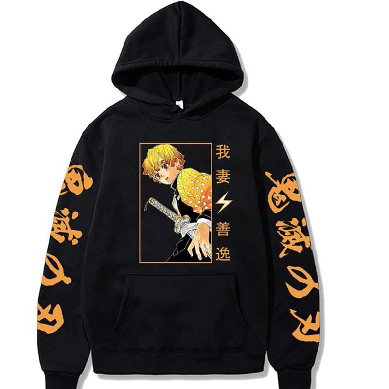Demon Slayer Hoodie Kimetsu No Yaiba Nezuko Cosplay Sweatshirt Unisex Winter Warm Oversized Pullover