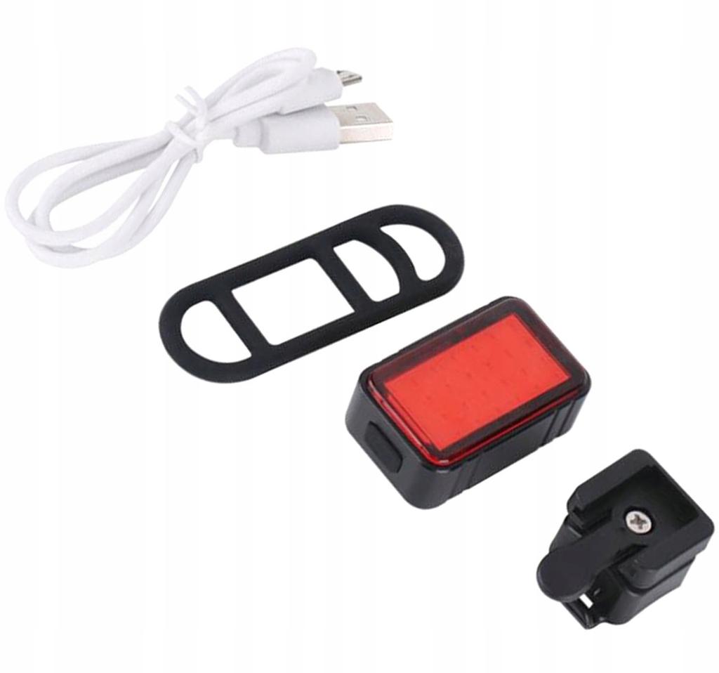 Led Rear Bike Light Usb Battery With Rear Holder Black Lamp