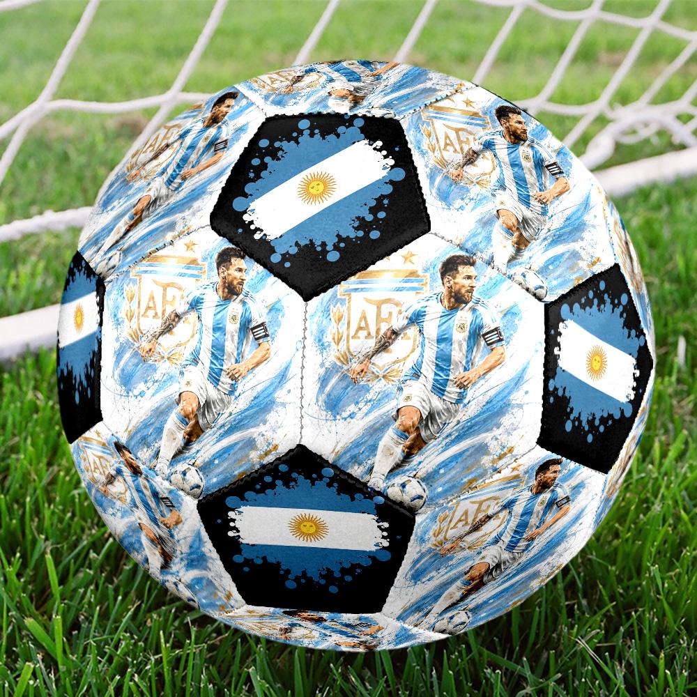 Messi 10 Number Legendary Msn Trio Size 5 Football Machine Sewn Indooroutdoor Universal Football Surprise Collection Gift
