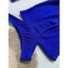 3 Piece Starfish Bandeau Bikini Set with Sarong Women's Textured Black Swimwear