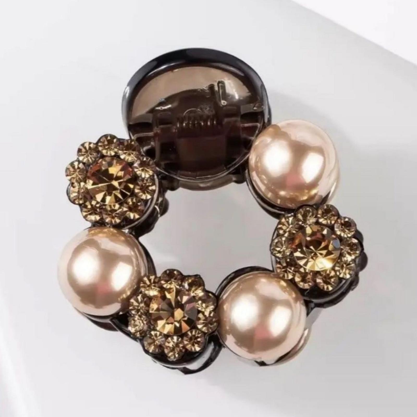 

1 шт. 4 см, Темпераментная прическа полупучок с бриллиантами, Маленький зажим-царапка, Затылок, Зажим-пластина, Царапка для волос, Круглый зажим, Легкая роскошь