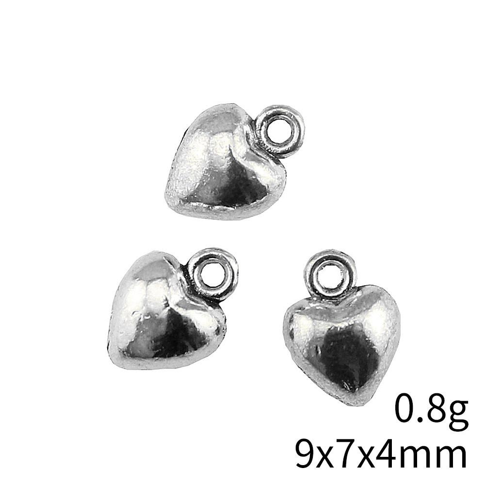 Back To School Charms Bulk Peach Heart Love Charms Pendant Women's Clothing Pendant