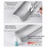 Stainless Steel Plastic Wrap Holder Adhesive or Screw-in Space Saving Roll Towel Rack Wall Mounted Kitchen Paper Dispenser