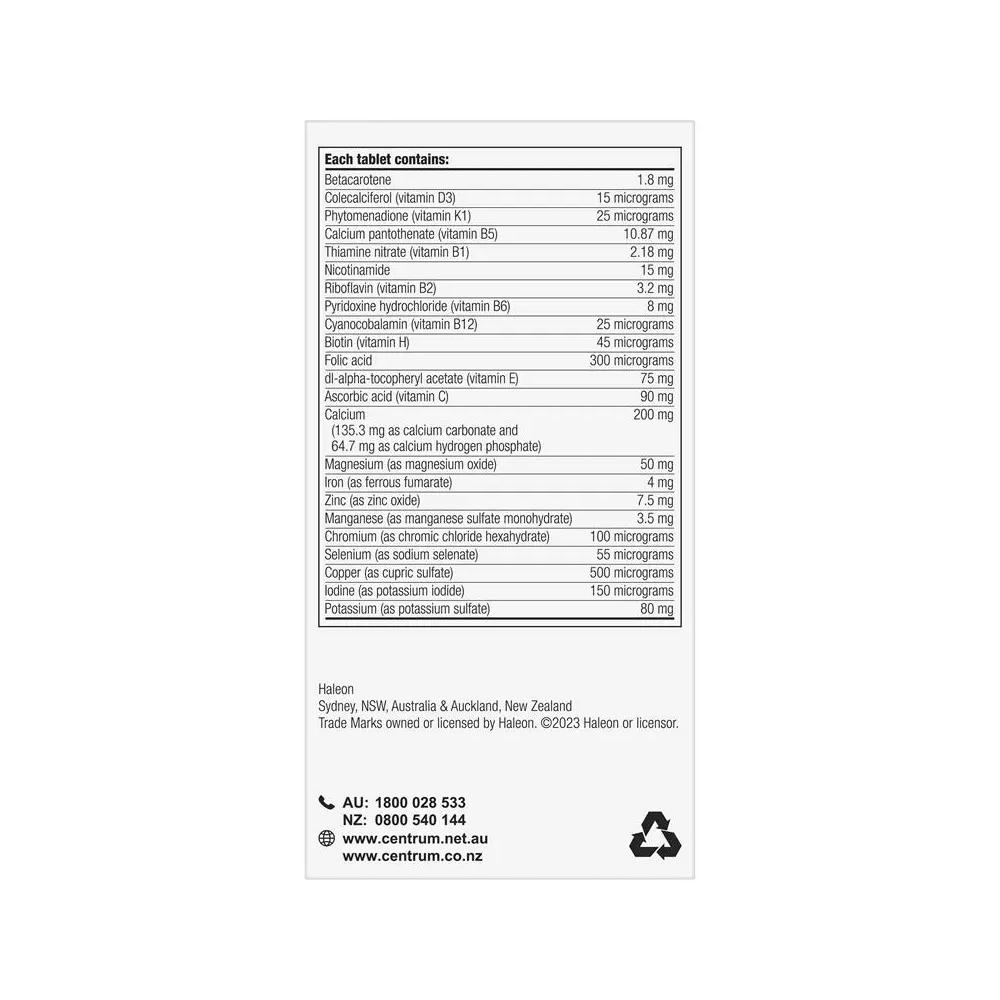 Centrum Advance 50+ 150 Tablets 3ea