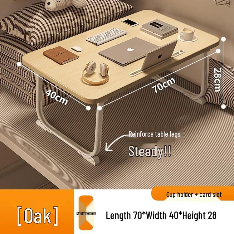 Foldable Bedside Laptop Table for Dormitory or Bay Window