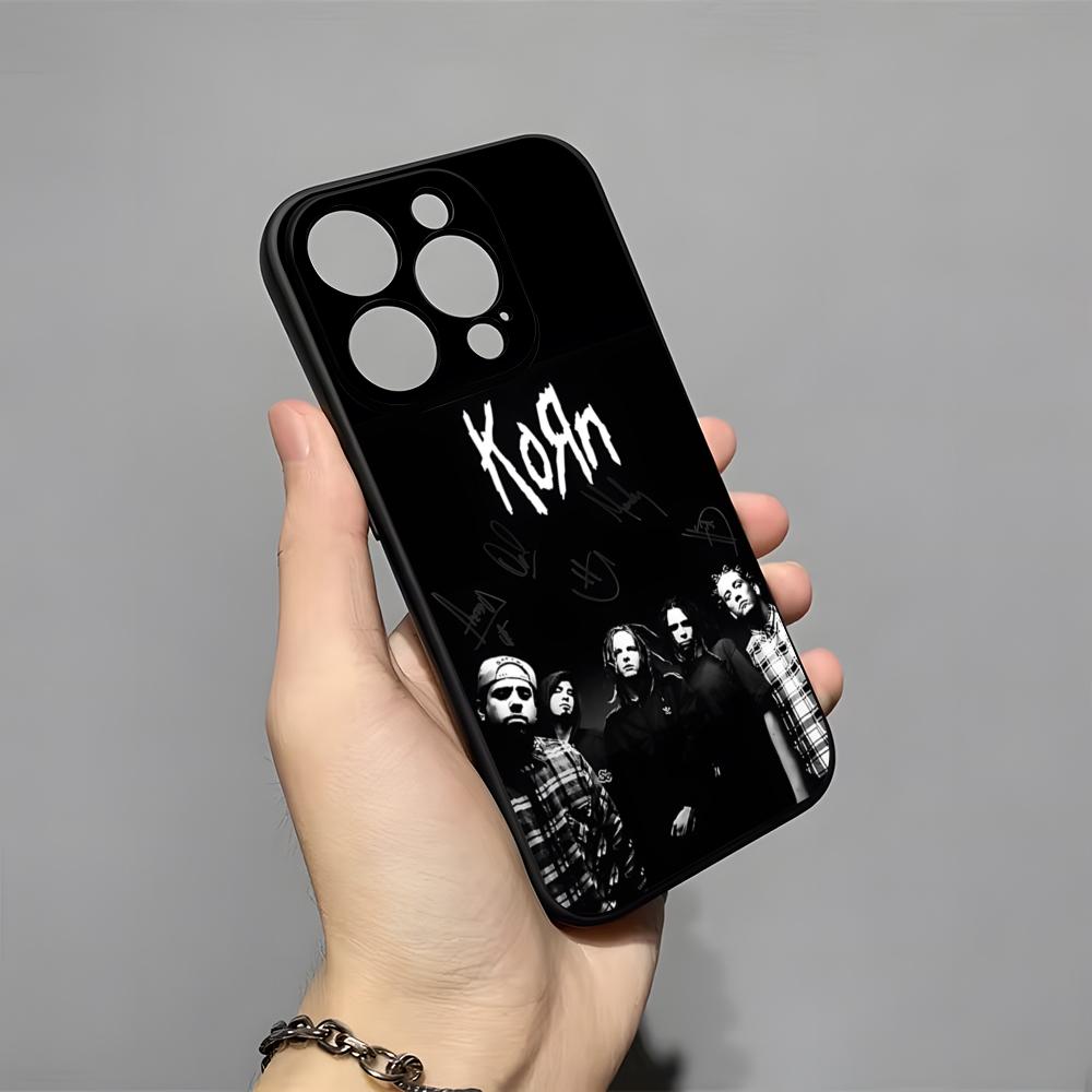

K-Korn Hot Metal Rock Band Phone Case For IPhone 17 Pro Max 16 15 14 Pro Max 13 11 X Xs Xr 8 7Plus Silicone Cover iPhone 14 Plus