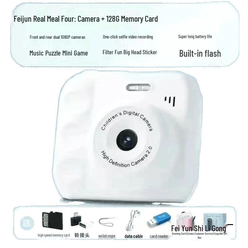 HD Dual Lens Digital Instant Camera for Students and Travel Photography