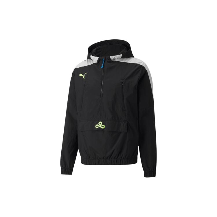 PUMA Jackets Men's Black Hooded Moderate Straight Fit 533944-01