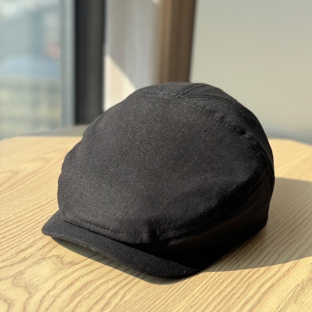Neue einfache japanische Forward-Kappe für Damen, vielseitiges Vintage-Barett, das das Gesicht kleiner erscheinen lässt, nach hinten getragen, künstlerischer Hut für große