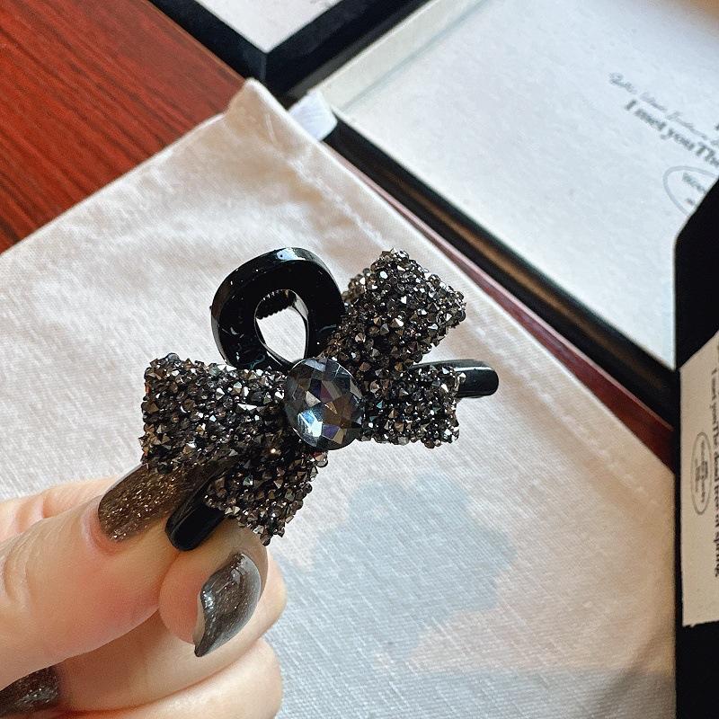 

Мини-зажим-краб с кристальным бантом, Элегантный боковой зажим для волос со стразами для женщин, Блестящий зажим для волос, Идеальный подарок для особенных дней