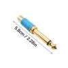Gold Plated Video to 6.35mm Adapter Video Female to 6.35mm 1/4inch Male Interconnect Sound Adapter Conversion Transmission