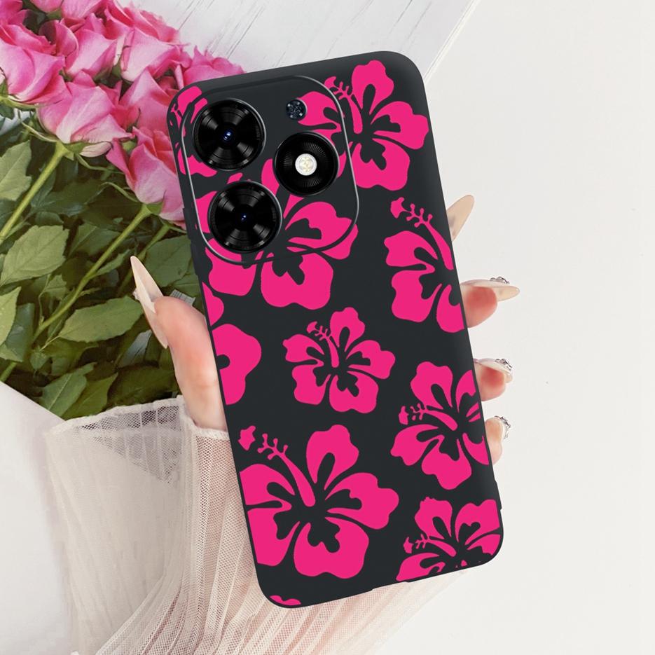 For Tecno Spark Go 2024 Case BG6 Beautiful Butterfly Tree Painted Cover Soft TPU Phone Case For Tecno Spark Go 2024 Fundas Coque