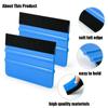 5/10Pcs Felt Edge Squeegee Car Film Wrap ScraperPlastic 4 Inch Burr Scraper, Car Film Application Scraper, Film Application Tool