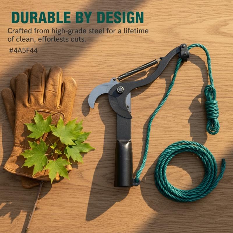High Extension Lopper 1PC Adjustable Fruit Tree Pruning Scissors for Hard To Reach Branches and Safe Landscaping