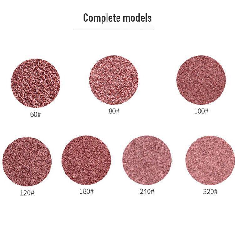 Giant Eagle Red Sand Flocked Round Disc Sandpaper Sheets (4", 5", 7", 9")