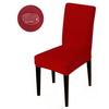 Waterproof Elastic Chair Cover Dining Room Solid Color Chair Slipcover Spandex Removable Chair Seat Cover for Kitchen Wedding