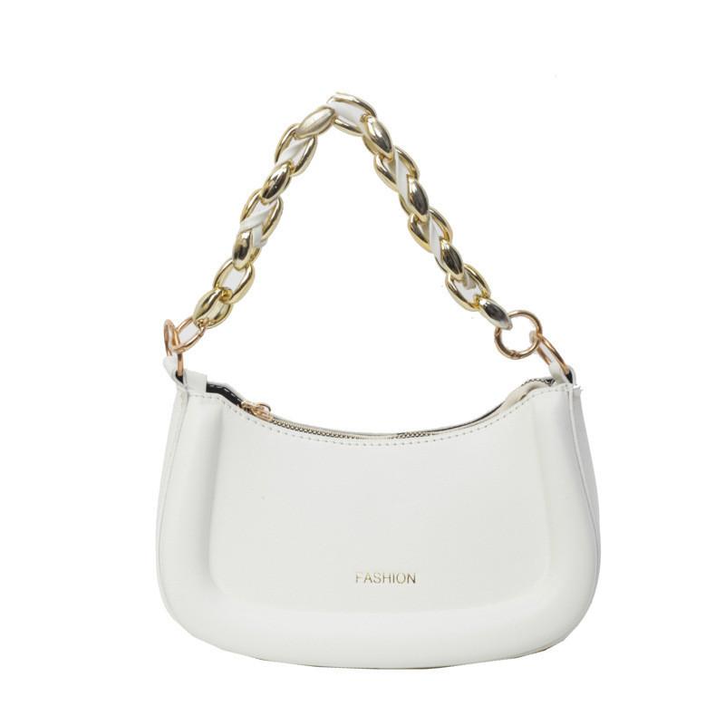 

Модная летняя сумка-седло из ПУ-кожи 2024 года для женщин со стильными золотыми буквенными деталями бежевый