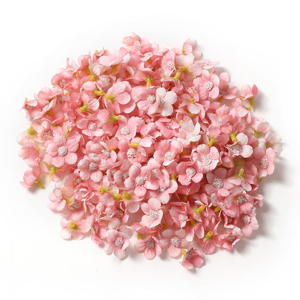 50/100Pcs 2cm Daisy Artificial Flowers Head Small Silk Multicolor Fake Flower Crown For Wreath DIY Craft Home Wedding Decoration