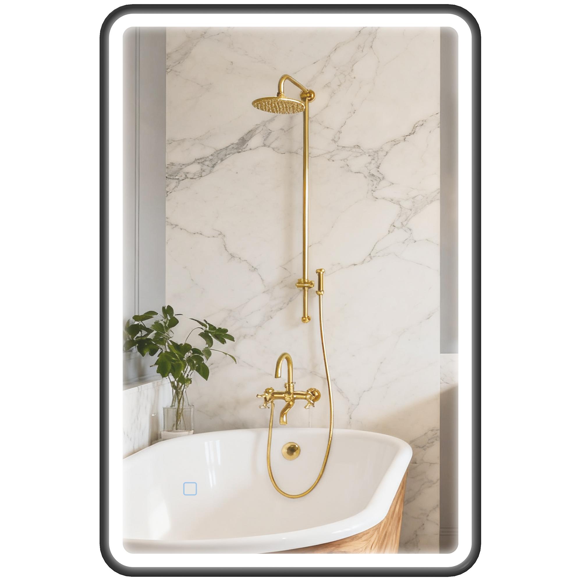 Bathroom mirror with lighting 90 x