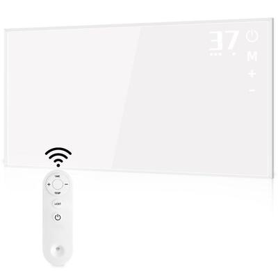 Wall-mounted Infrared Heater - NETTLIFE - 90x50x1 Cm - 450 W - Remote Control - Programmable