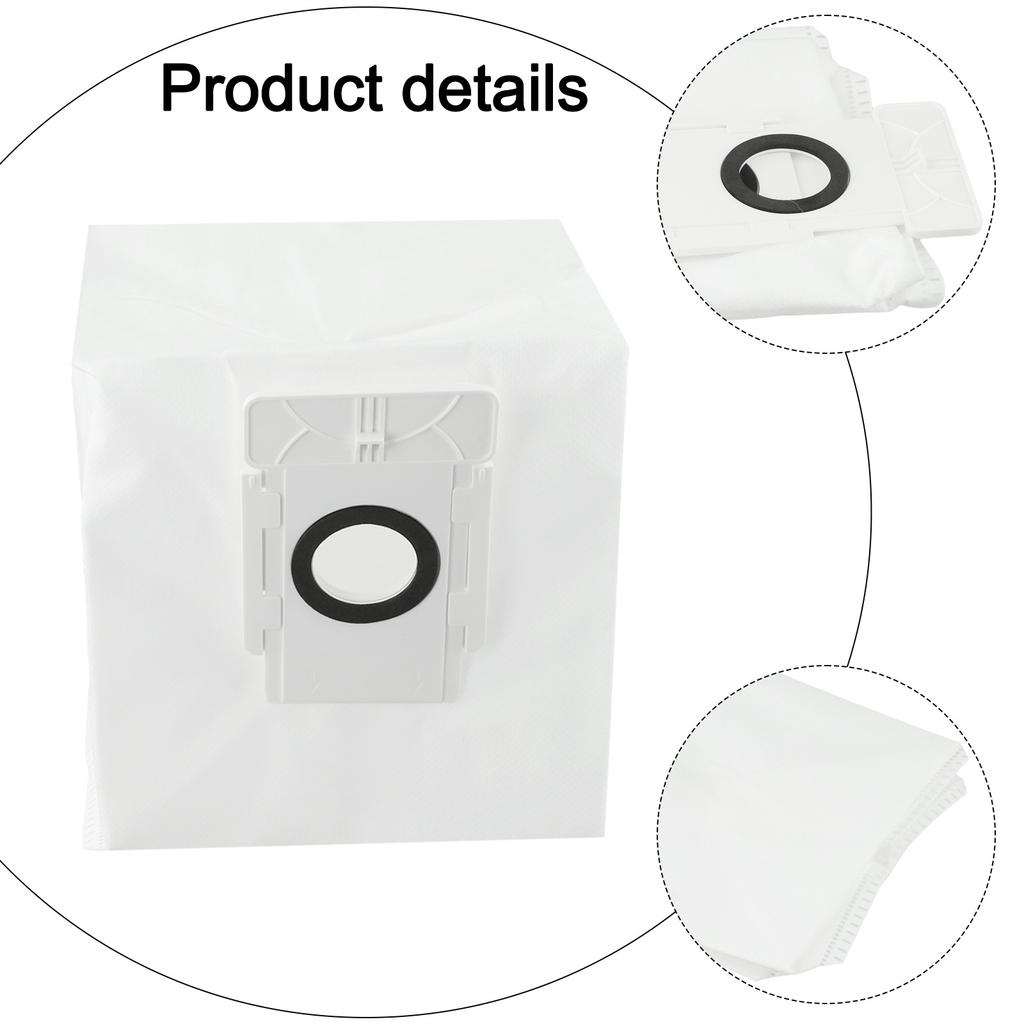 Efficient Robot Vacuum Cleaner Bags Designed for Tapo RV30 Plus RV10 Plus and RVA200 Pack of 4L Disposable Bags
