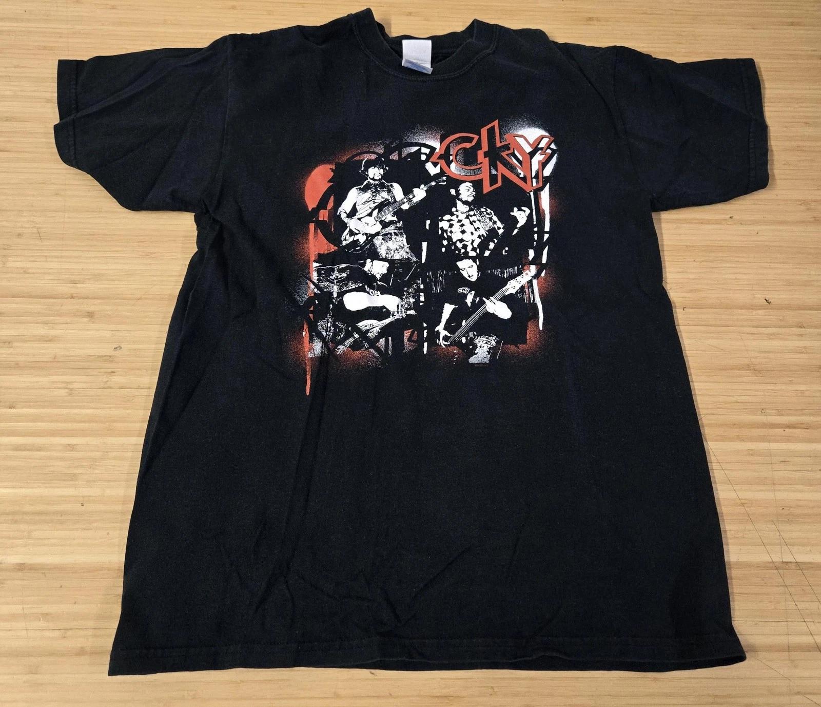CKY Band Shirt Mens Medium Black Graphic Tee Gildan Ultra Cotton Rock Concert M