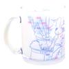 Detective Conan" Kid Mug, Glass Mug, Approx. 320ml, Line Art, Tableware, Goods, Made in Japan, 034184