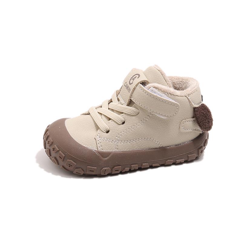 Toddler Fleece-Lined Shoes: 2025 Winter Edition, Boys' and Girls' Soft-Soled Non-Slip Cotton Shoes