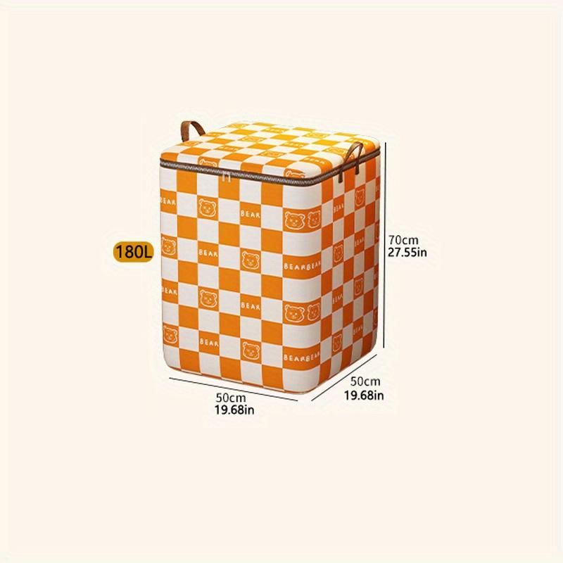 

110/140/180 л, 1 шт., складная вместительная пыленепроницаемая сумка для хранения одеял с ручкой, органайзер для экономии места в гардеробе, сумки для упаковки при переезде. 180L оранжевый