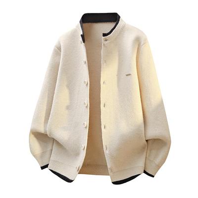 Frühjahr/Herbst 2025 Herrenmode Rundhals Pullover Cardigan aus Südostasien