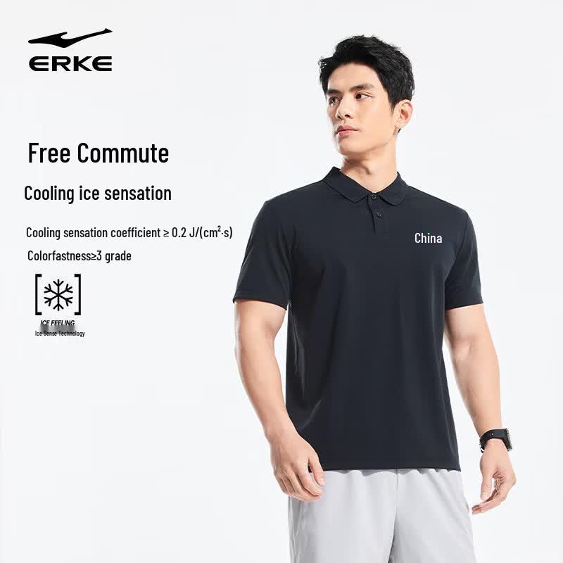 Erke Men s Summer Sport Polo Shirt 2XL