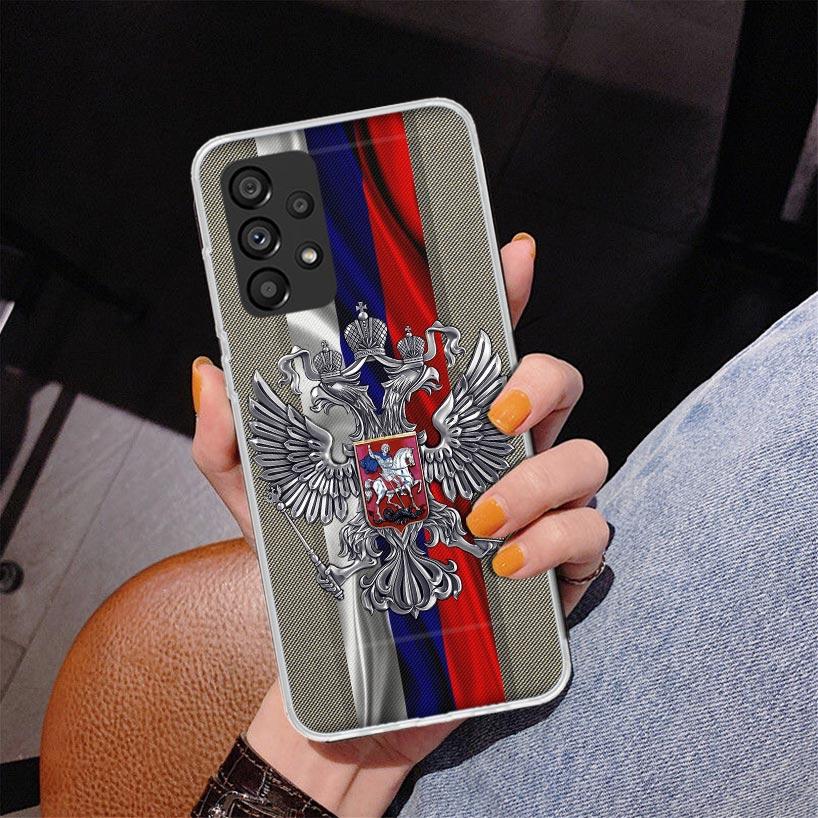 Russia Russian Flags Emblem Phnoe Case for Samsung Galaxy A17 A37 A57 A16 A26 A36 A56 A15 A14 A13 A55 A54 A53 A35 A34 A33 A25 A2