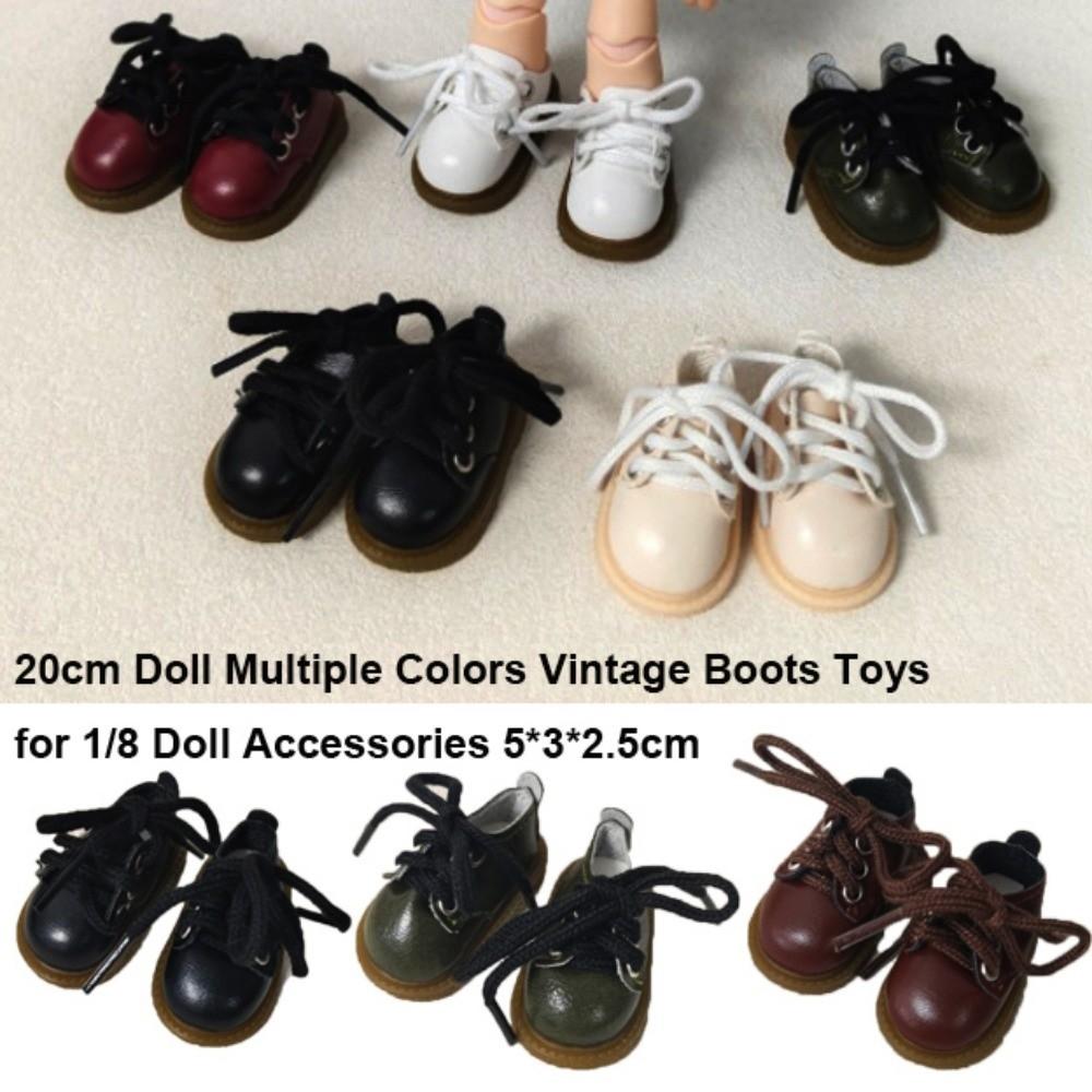 Cool Doll Accessories Multiple Colors Lace-Up Leather Shoes Dress Up Shoes for 1/8 Doll