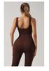 Seamless Elastic Yoga Jumpsuit Set for Women