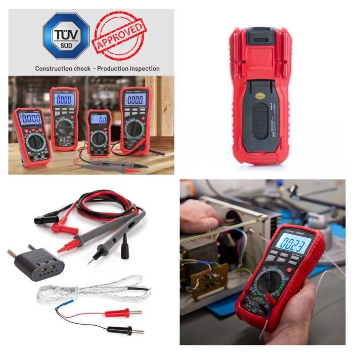 Multimètre Numérique Industriel Antichoc À Valeur Efficace Vraie - Cat