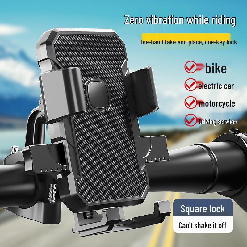 2025 Anti-Shake Phone Holder for Electric Vehicles, Bicycles, and Motorcycles – Ideal for Food Delivery Riders and Navigation