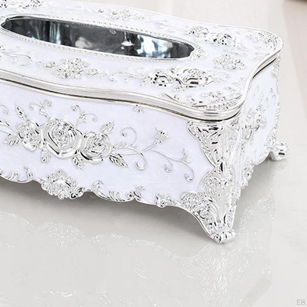Creative European Square Rectangular Tissue Box Decorative Cover Bathroom Holder Car Office