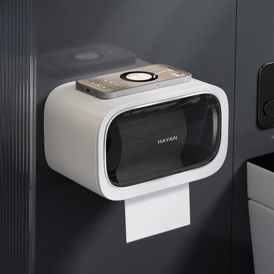 Wall-mounted Tissue Box, Bathroom Waterproof Roll Paper Rack, Non-perforated Tissue Box, Toilet Paper Rack, Tissue Storage Rack