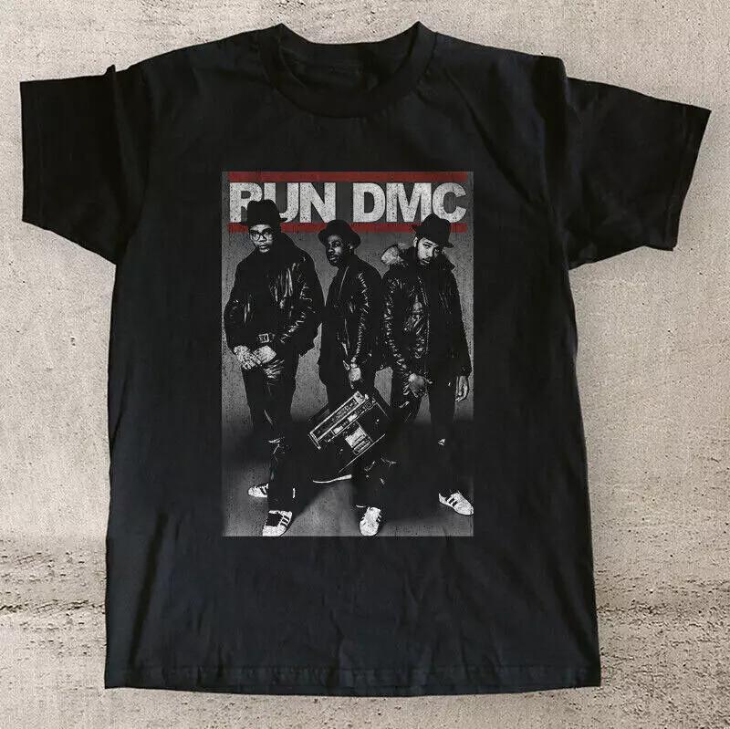 New Run DMC Short Sleeve Black TShirt Size S  5XL Unisex T-Shirt M