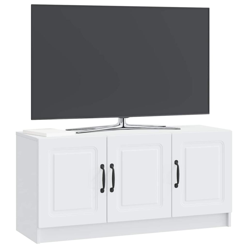 White TV Cabinet 99 x 34.5 x 47 cm Particleboard
