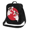 Koi And Sakura Lunch Bag with Adjustable Shoulder Strap Reusable Thermal Bento Tote for Work Picnic Beach
