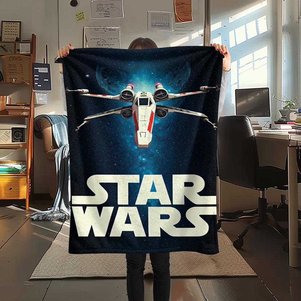 Darth Vader Black Poster Blanket Suitable For All Seasons Camping Trip Air Conditioning Blanket Digital Printing Sheet