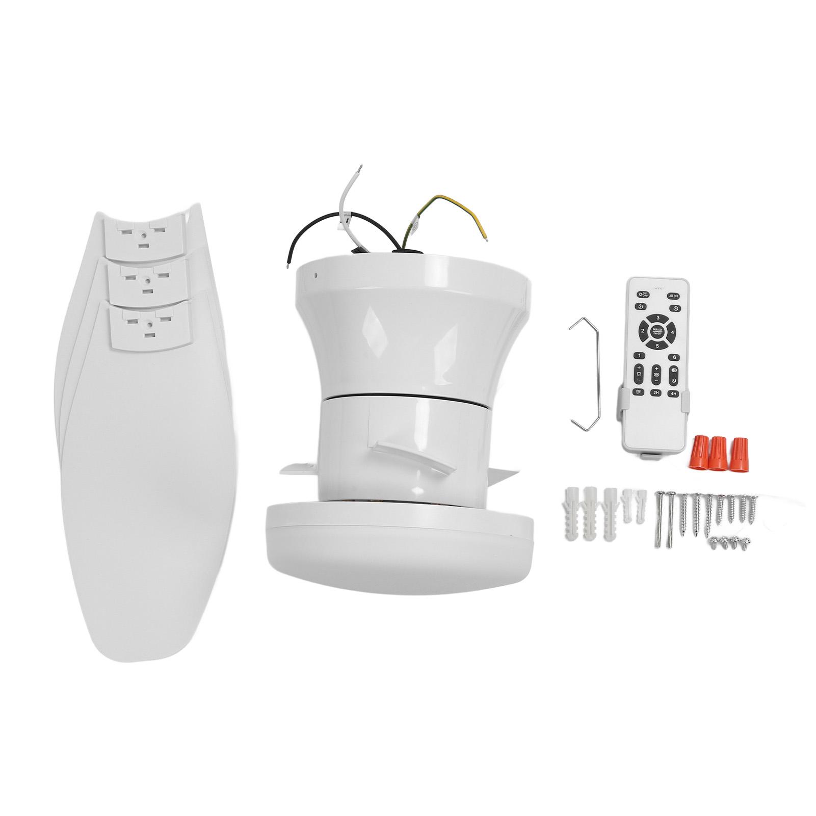 

25.6inch Ceiling Fan with LED Light 6 Speeds 3 Colors Adjustable Dimmable LED Ceiling Fan with Remot