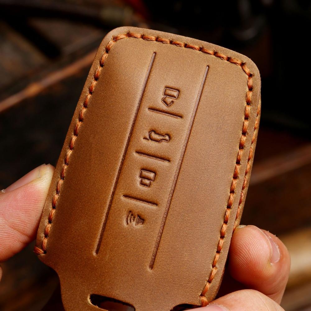 Genuine Leather Key Cover for Great Wall WEY Tank 300 Handmade Car Accessories Key Case