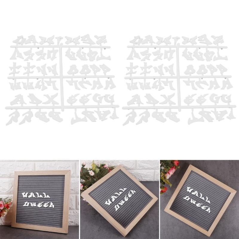 2 Sheets Halloween Letters for Felts Letter Board Message Board Letterboard Plastic Letters for Festival Decorations