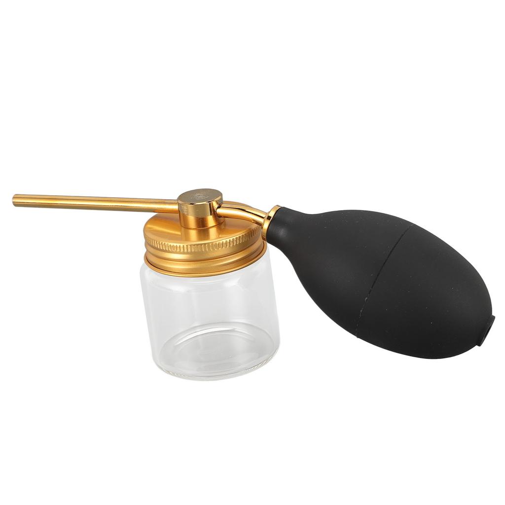 Hair Fiber Powder Spray Bottle Refillable Spray Pump Dispenser Portable Hair Fiber Applicator for Home Hair Salon Gold