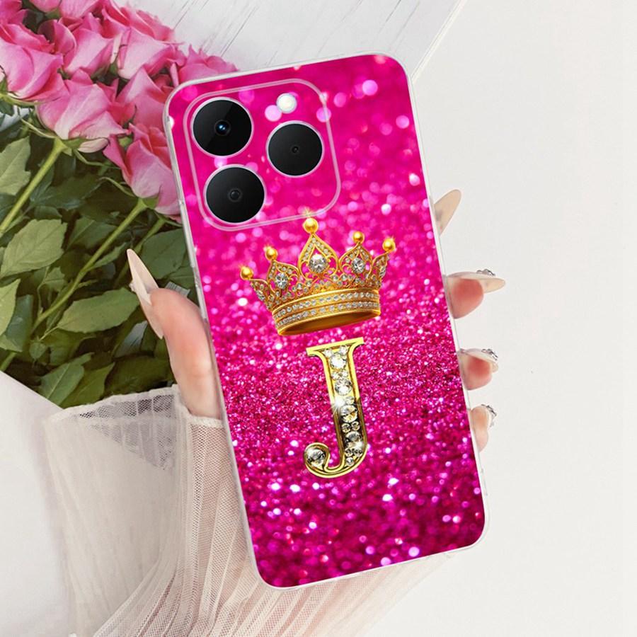 

For Realme 15T 5G Case Luxury Letters Crown Soft TPU Silicone Back Cover For Realm15T 15 T Funda Realme 15 T 5G Coque Realme 15T 5G